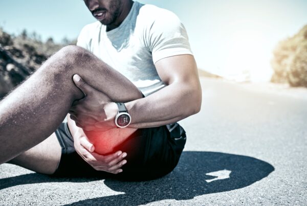 Patient receiving treatment for a hamstring injury at Sharp Physiotherapy in Bawtry, Lincoln and Newark