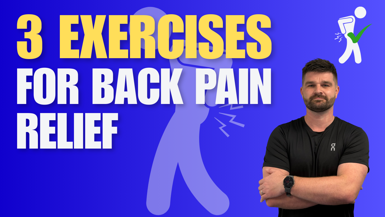 3 quick exercises for back pain relief with physiotherapist