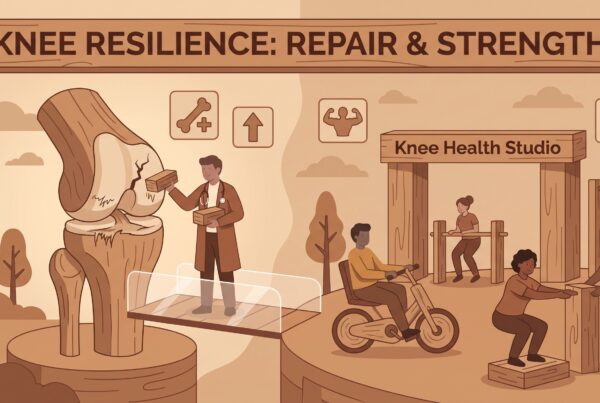 Physiotherapist treating knee wear and tear at Sharp Physiotherapy clinics in Newark, Lincoln and Doncaster