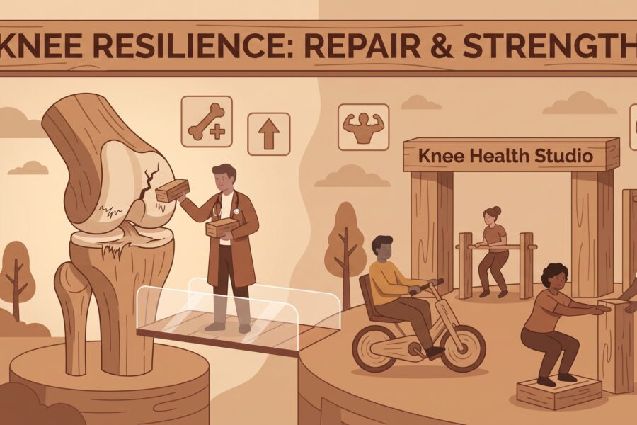 Physiotherapist treating knee wear and tear at Sharp Physiotherapy clinics in Newark, Lincoln and Doncaster