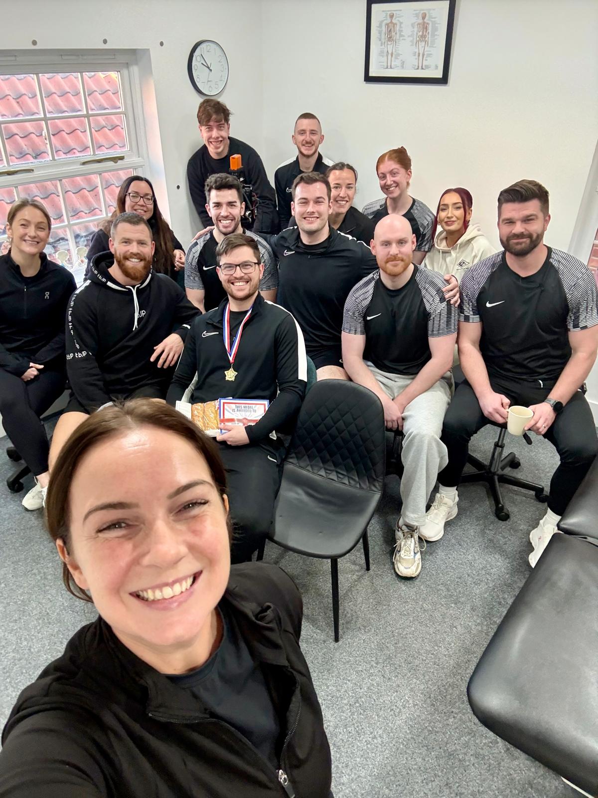 The Sharp Physiotherapy team at a training day